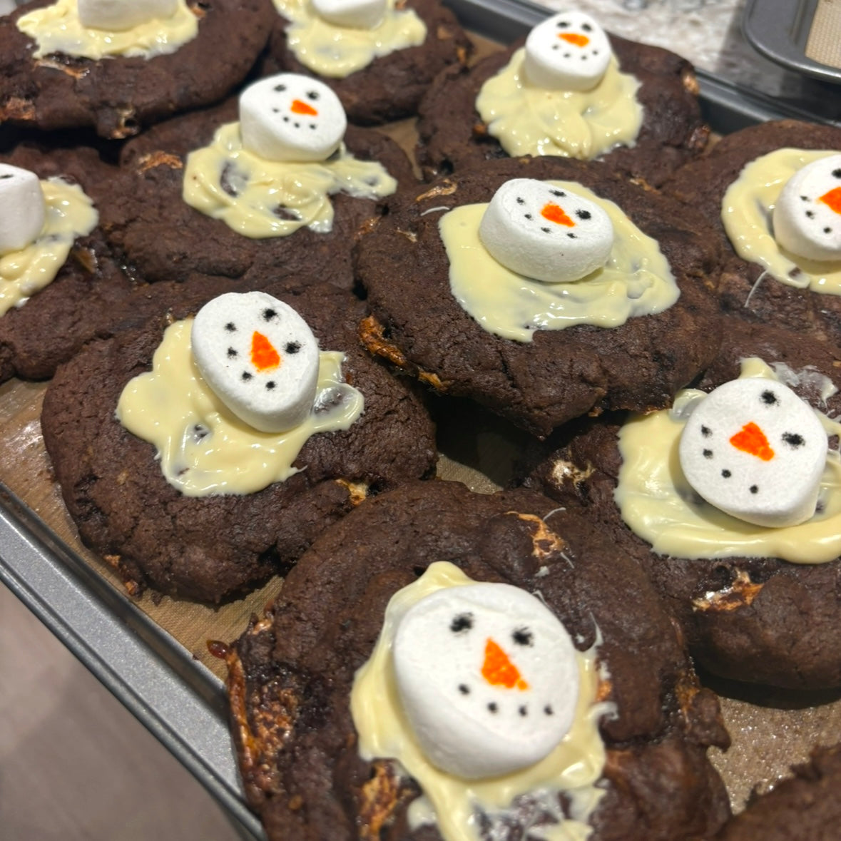 8 x S'mores Snowman Cookies