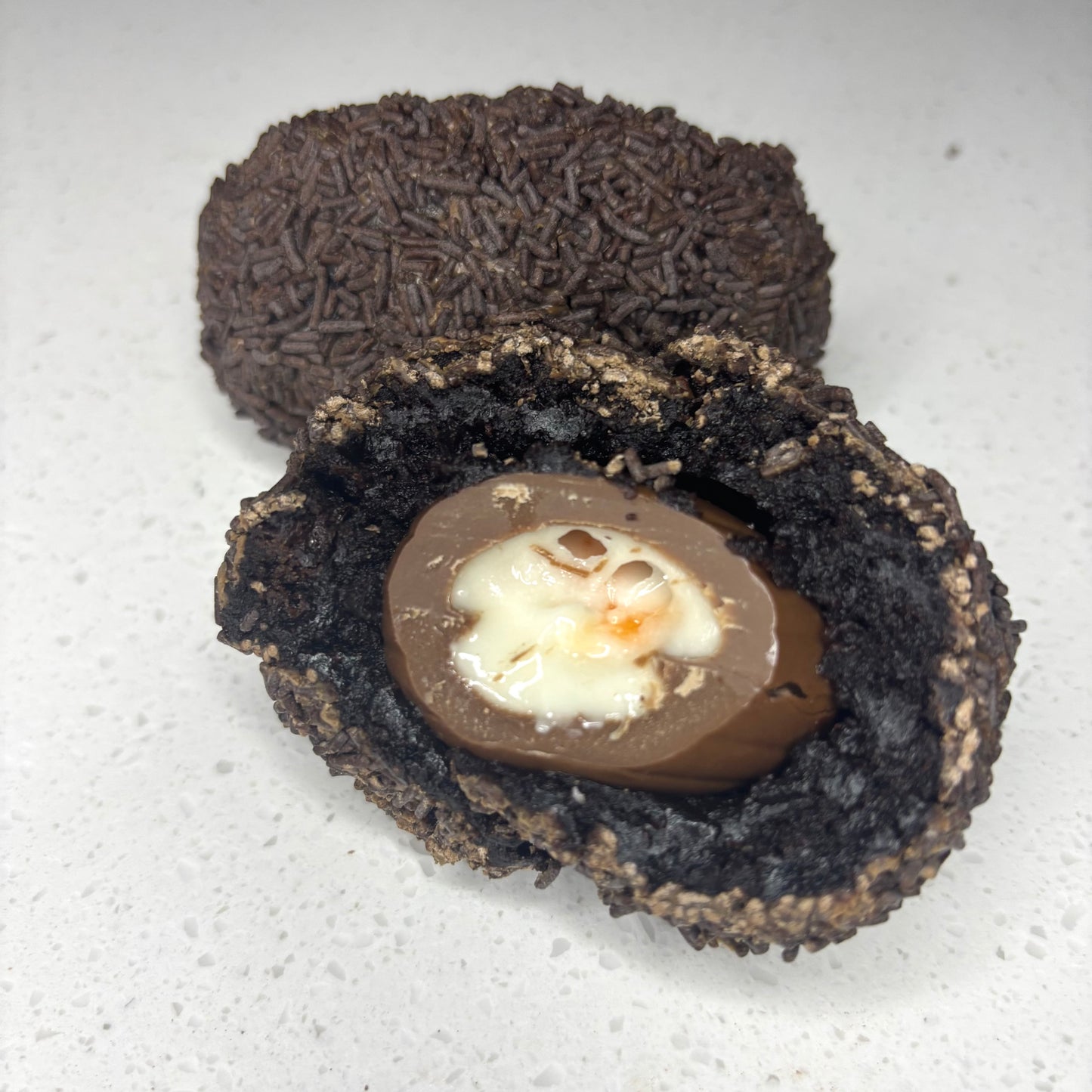 Chocolate Creme Egg Scotch Eggs