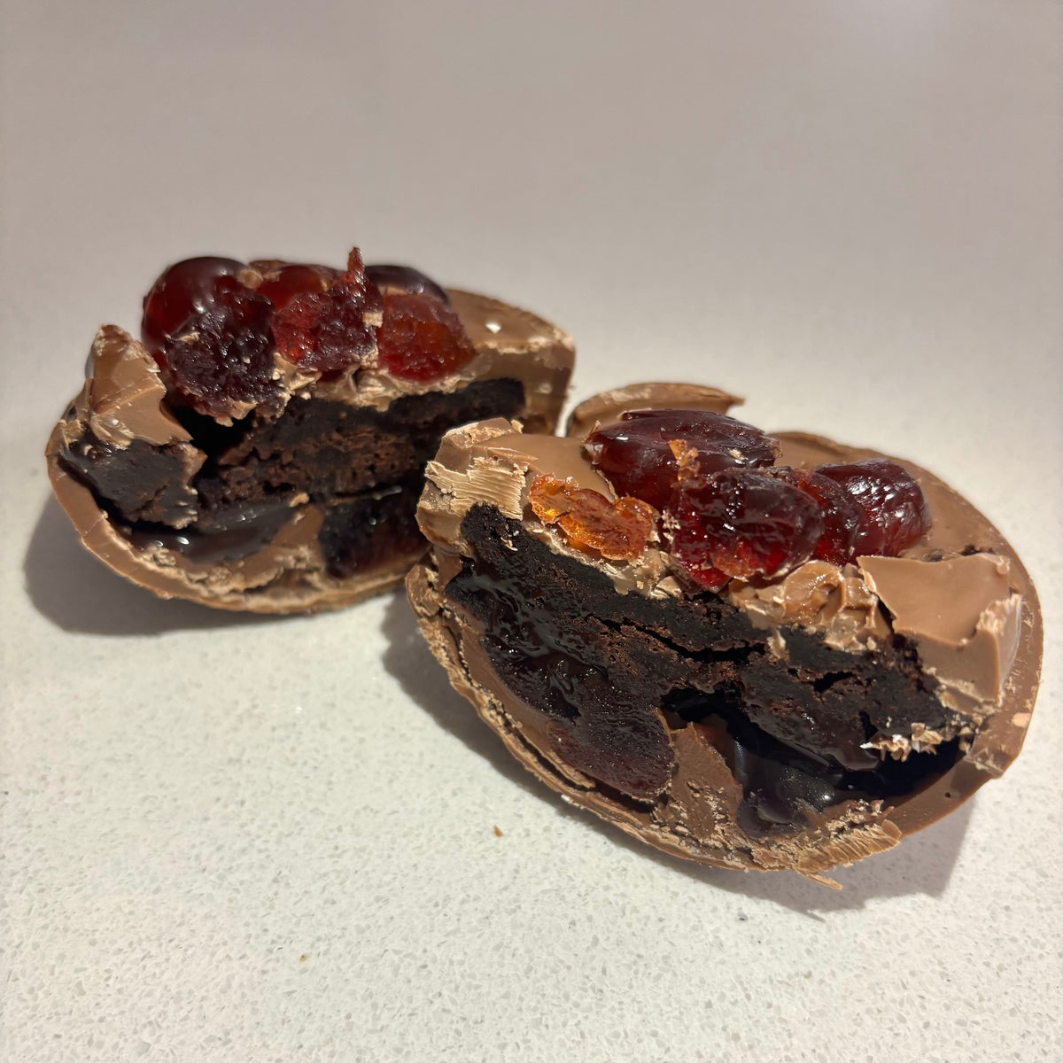 Brownie Loaded Easter Eggs