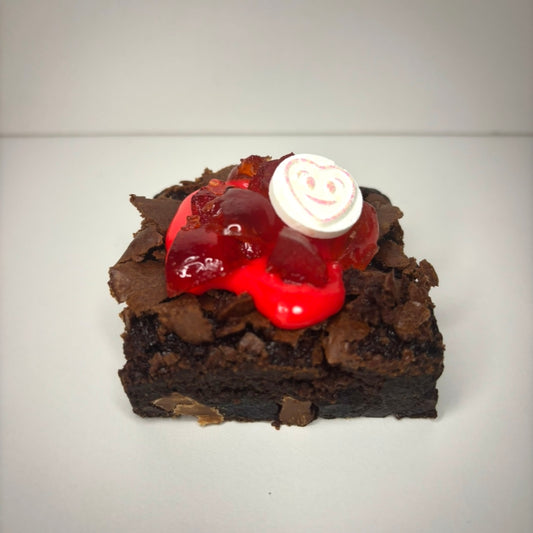 Cherry Choco-Heart Brownie