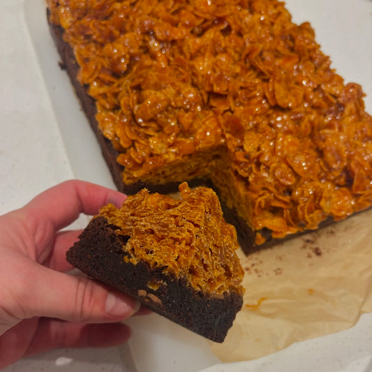 Caramel Cornflake Brownie