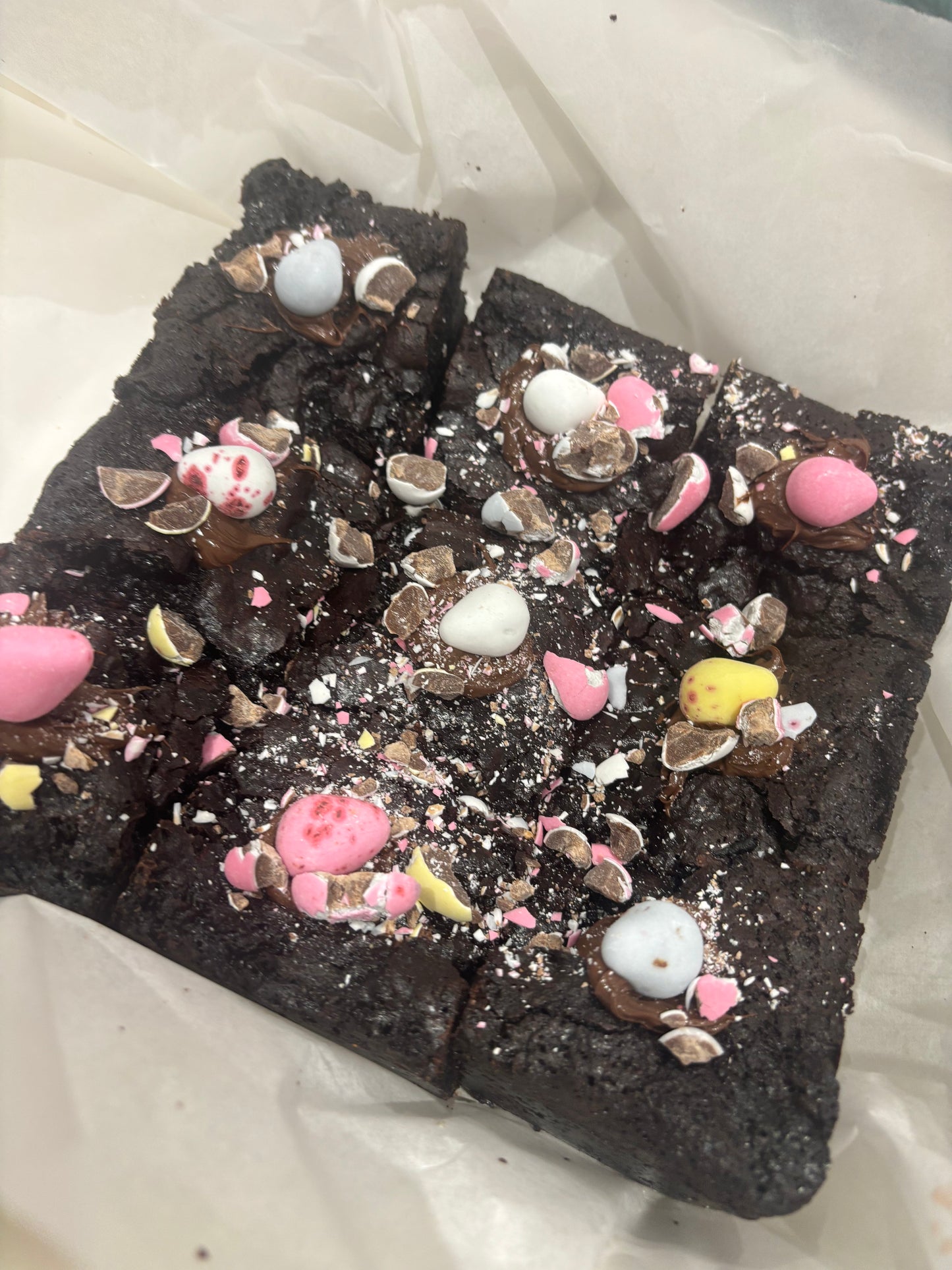 Vegan Easter Brownies