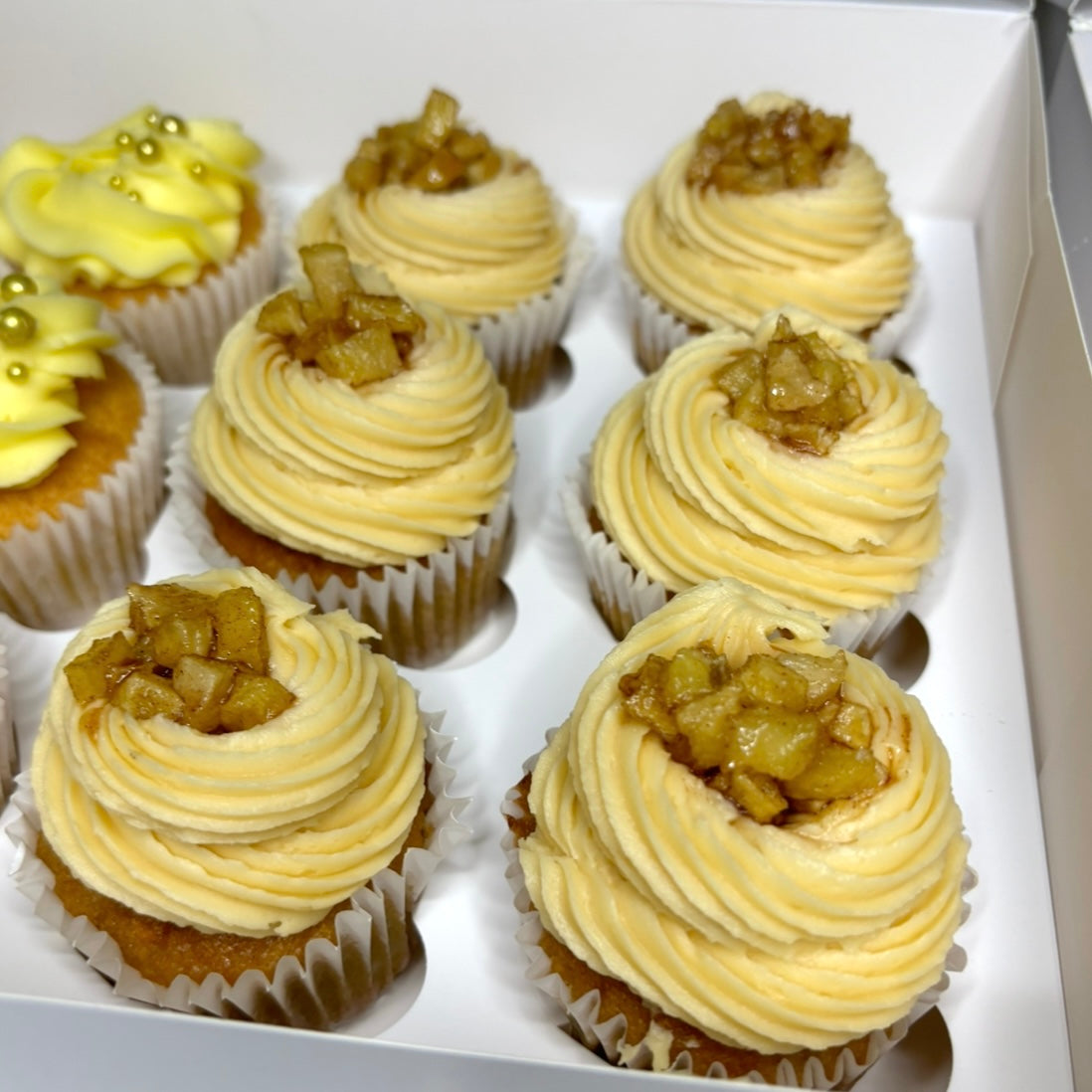 6 x Caramel Apple Cupcakes